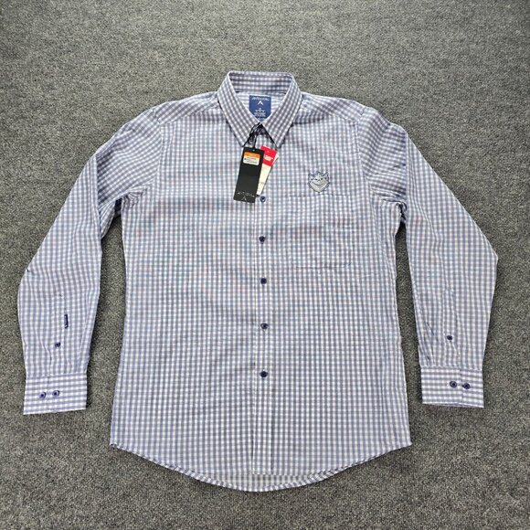 Saint Louis Billikens Shirt Mens Medium Plaid Button Up Long Sleeve College - Picture 1 of 10